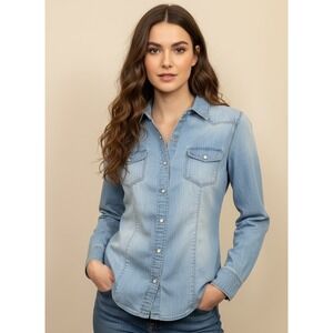 Clovis Classic Western Denim Shirt